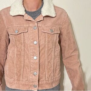 PacSun Pink Corduroy Jacket